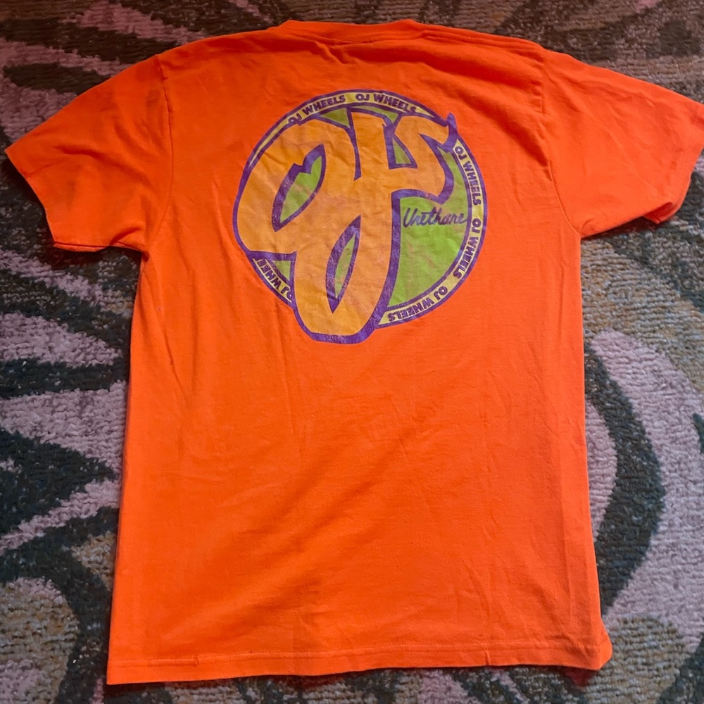 Orange OJ Wheels Skateboard Tshirt